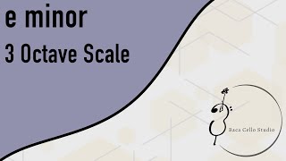 e minor 3 Octave Scales