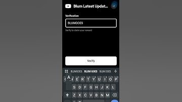 Blum Latest Update | Blum Verify Video Code Solved | Blum | #blum #shorts #mrbeast #tech #hack
