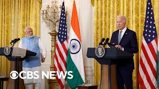 President Biden, Indian Prime Minister Narendra Modi hold news conference | full video