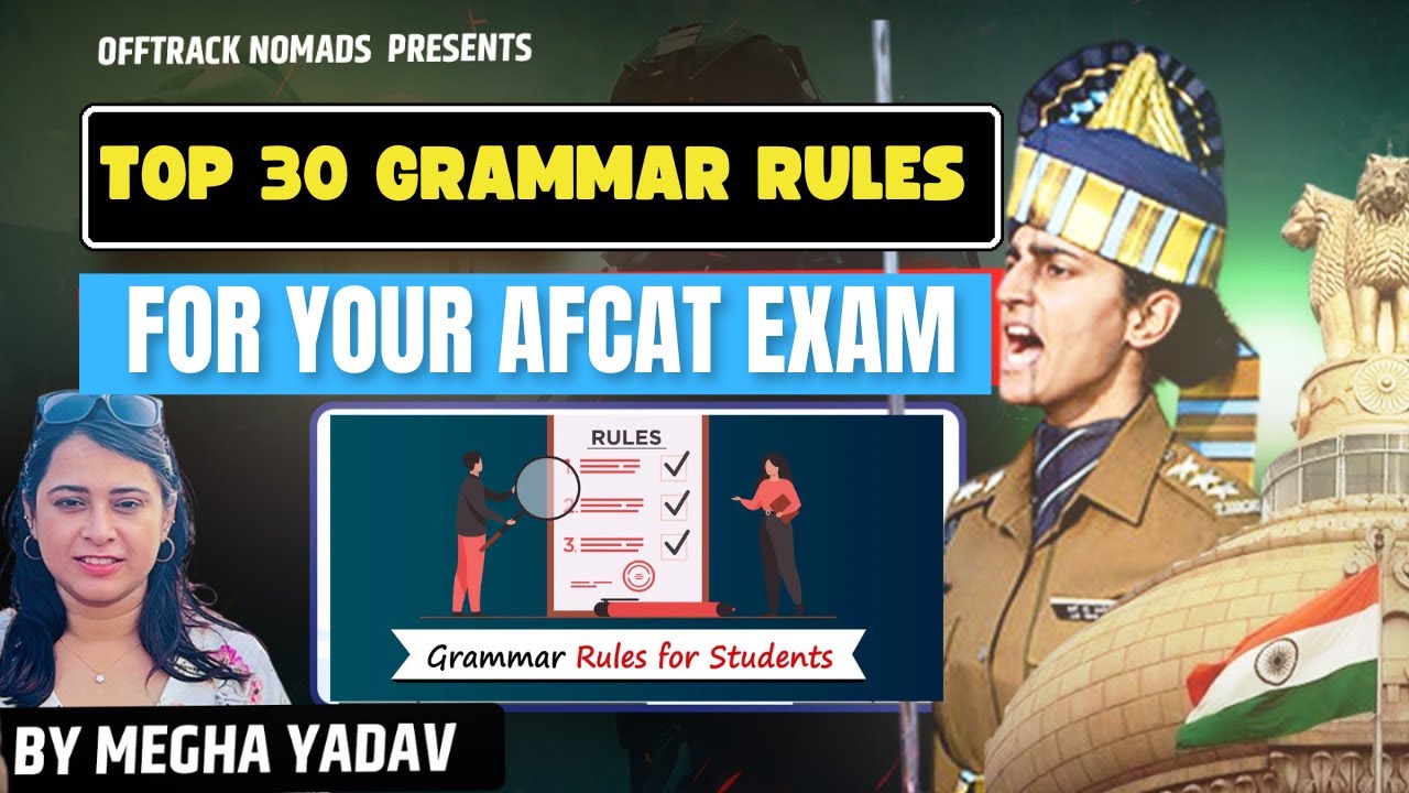 Top 30 English Grammar rules to Remember Before AFCAT | OFFTRACK NOMADS 
