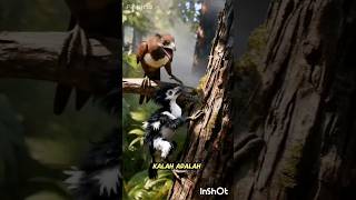 battle royale evolution dino bird. #paraves #jurasic fighting animation