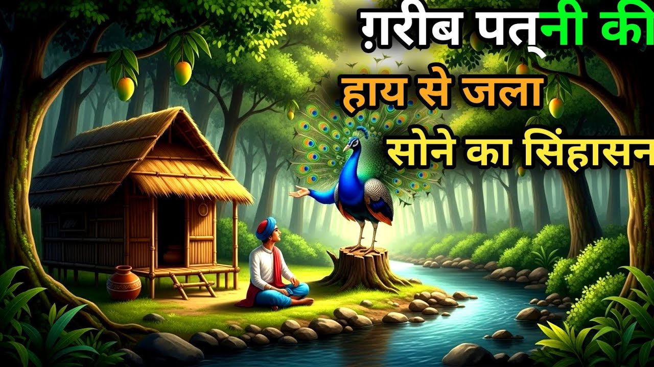 एक मोर ने बताया: राजमहल की वो रात, जब एक गरीब पत्नी की हाय ने जला दिया सोने का सिंहासन!