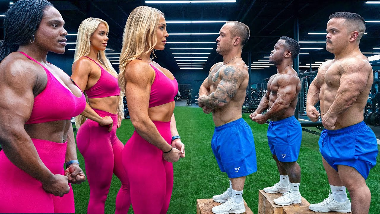 Женщины-гиганты против самых сильных карликов - (Кто сильнее?)