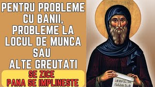 Rugaciune catre Sfantul Antonie cel Mare -Pentru probleme cu banii, probleme cu munca sau alte griji