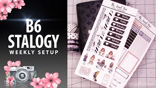 B6 Stalogy Weekly Setup | Week 27 2021 | BASIC BLACK Plan With Me