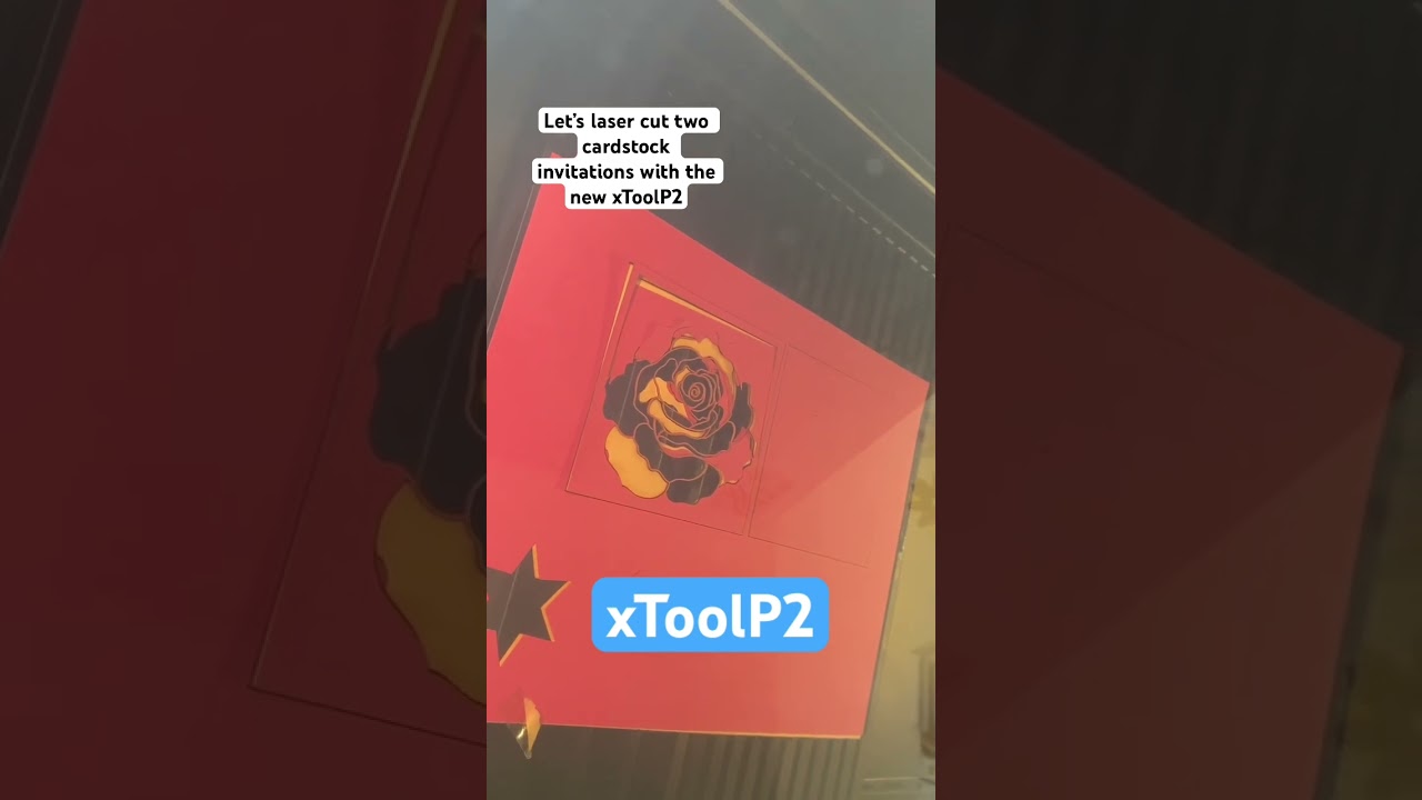 Laser cutting cardstock with the xTool P2 