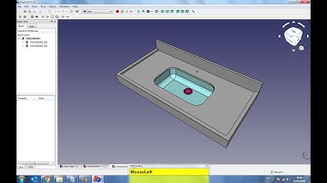 FreeCAD - Sink top table - Tampo de Pia