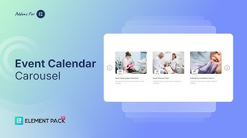 Element Pack Pro Events Calendar Carousel Widget | Showcase Events in Style