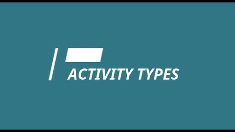 Creating new activity types at Runalyze