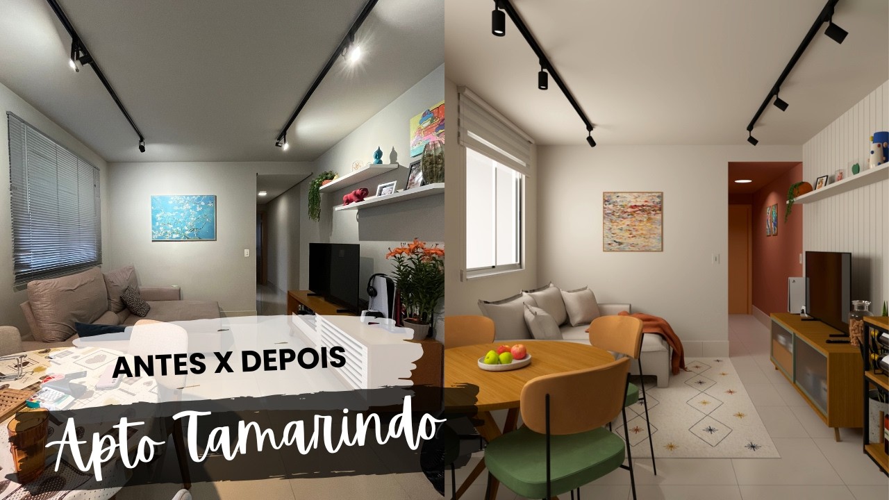 ANTES X DEPOIS: APARTAMENTO TAMARINDO