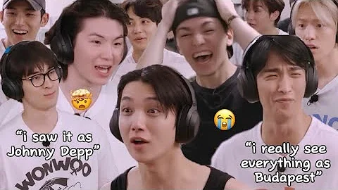 seventeen playing the whisper game in nana tour (and failing)