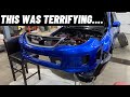 CUTTING MY FRONT BUMPER TO FIT AN ETS FMIC!! (08-14 SUBARU STI)