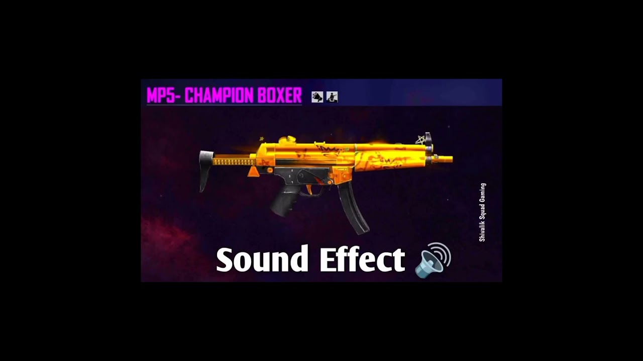 MP5 Gun Sound ll High Quality Sound ll Free Fire