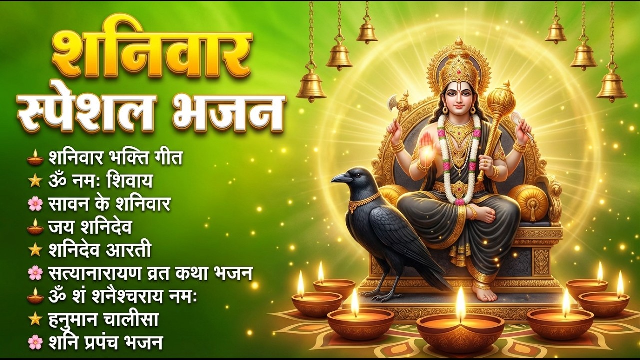 शनिवार स्पेशल भक्ति भजन : श्री शनि देव की पावन गाथा, श्री हनुमान चालीसा, शनिदेव कथा, शनि चालीसा