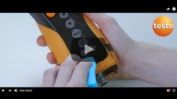 Cleaning Testo measuring instruments quickly and easily
