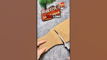 How to Shorten Long Sleeves at Home | No Tailor Needed! #shorts