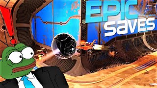 ROCKET LEAGUE EPIC SAVES 14 ! (BEST SAVES BY COMMUNITY & PROS)