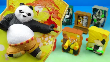 2016 Kung Fu Panda 3 set of 8 McDonalds Happy Meal Collectors Movie toys Video Review