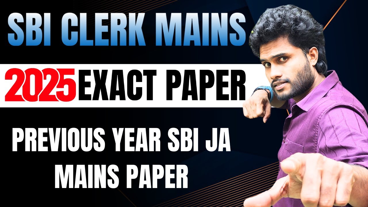 SBI Clerk Mains | SBI Clerk Mains Quant Previous Year Question Paper | KR Logics 🛑