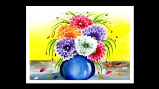 Step by step Acrylic Painting Tutorial | Easy Acrylic painting |Acrylic Painting for Beginners