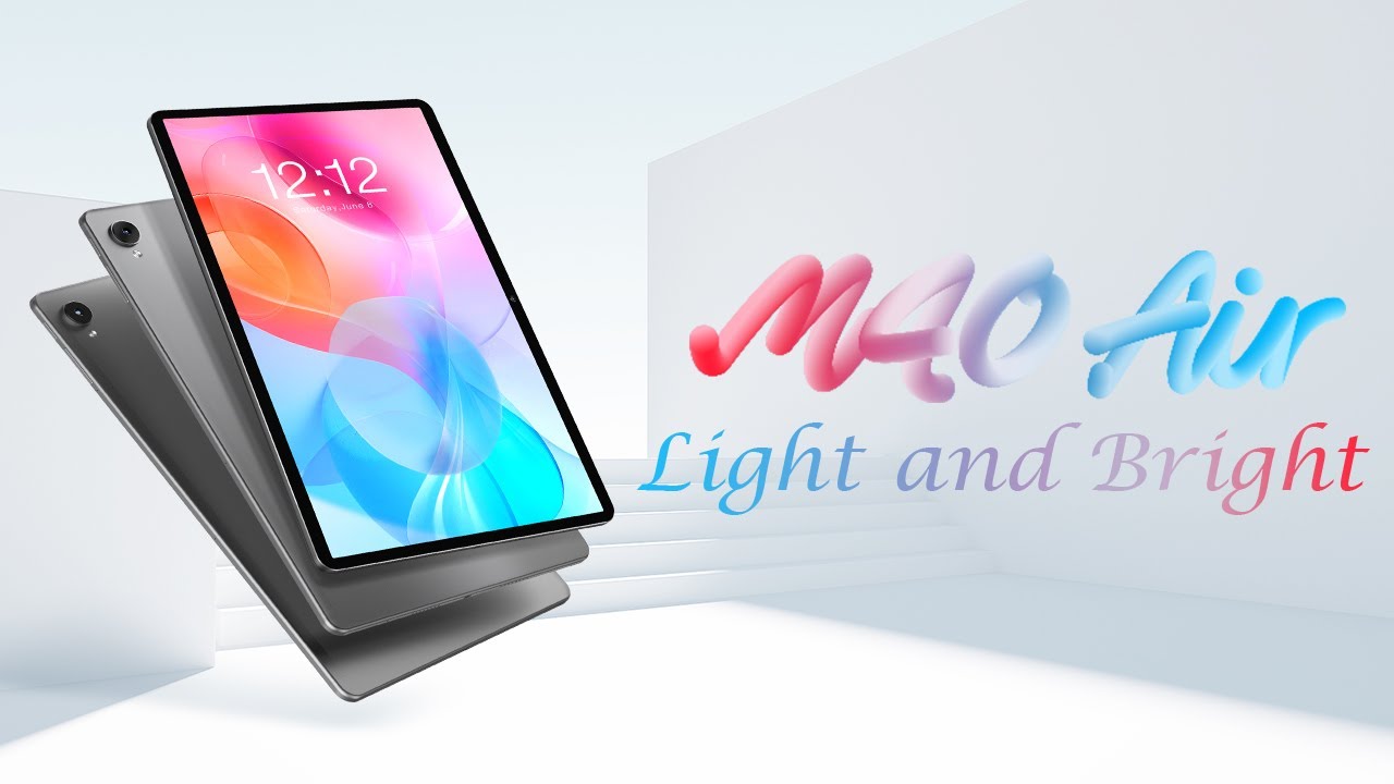 Light and bright. Teclast M40 Air 10.1-inch FHD lightweight Tablet