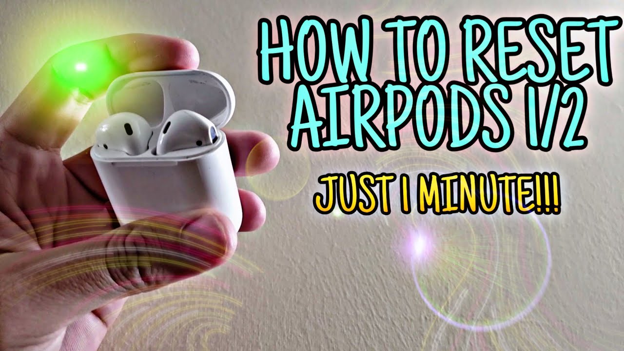 How to "FACTORY" RESET AIRPODS 1/2 IN 1 MINUTE!!! - YouTube