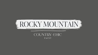 Rocky Mountain | Charcoal Grey Furniture Paint | Country Chic Paint
