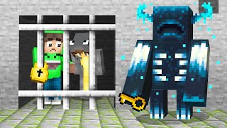 Escape The WARDEN PRISON In Minecraft… (scary)