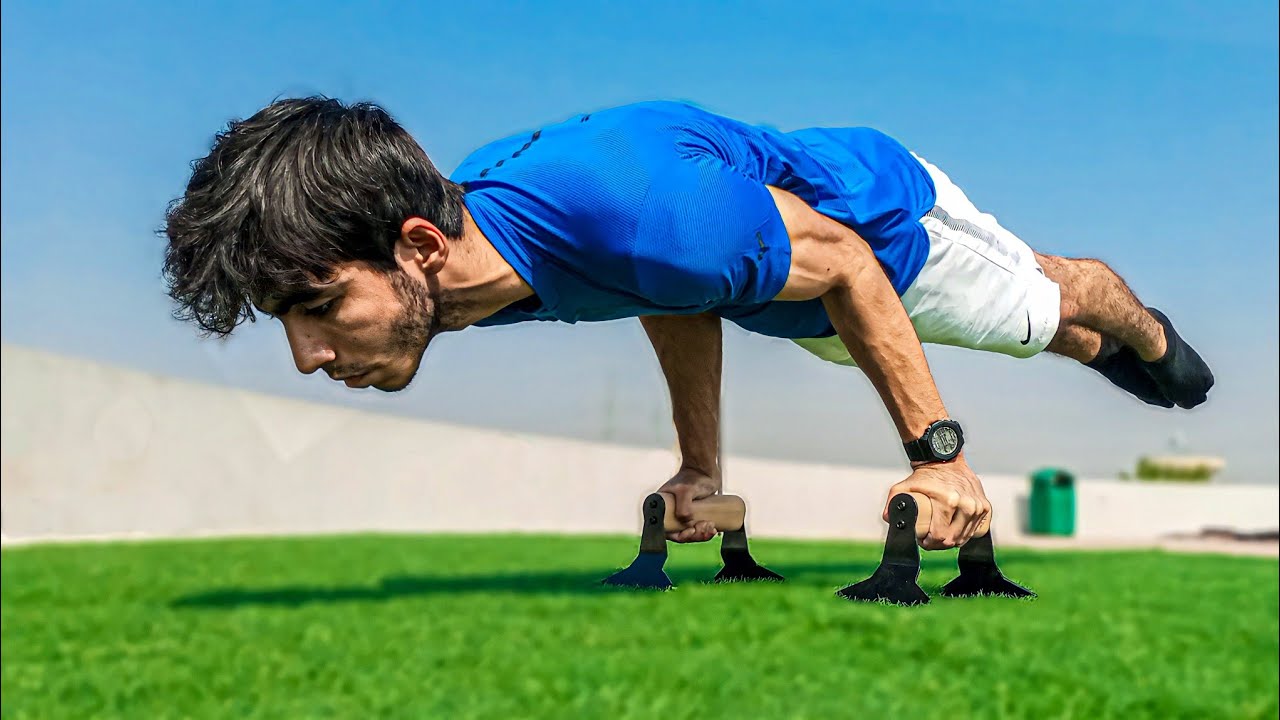 20 Push Up Bar Exercises (ALL LEVELS!) 