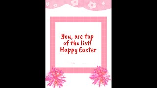 Easter Wishes Greetings Video Card