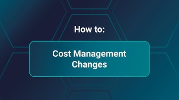 Cost Management - Contracts