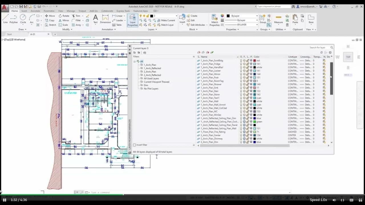Apply remove layer override in viewport basic autocad tutorial