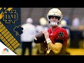 Notre dame spring game highlights blue edges gold in south bend  nbc sports