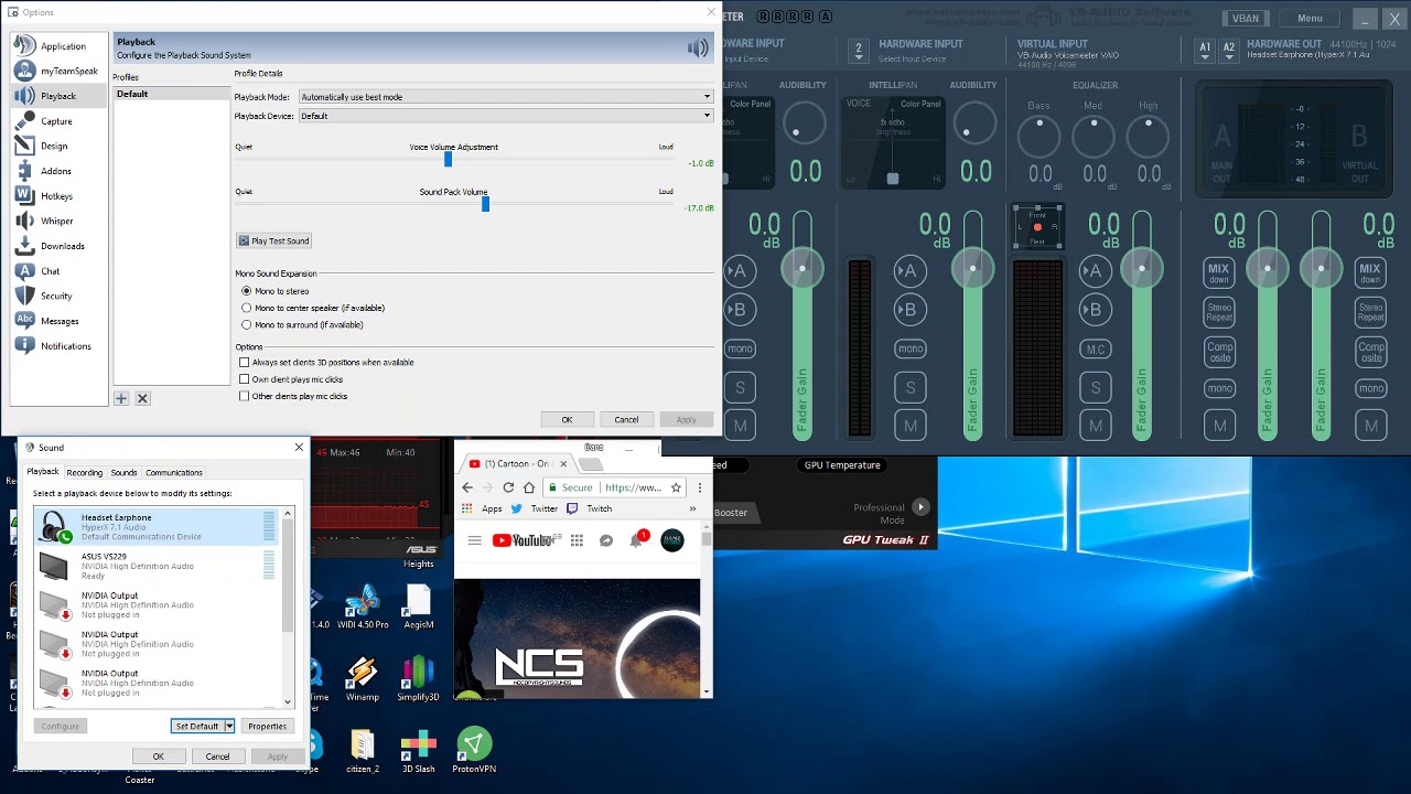 wtlvtc voicemeeter excluding teamspeak from stream