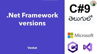 Part 9 .Net Framework/.Net Core versions | C# tutorial in telugu   @NineTvTelugu ​