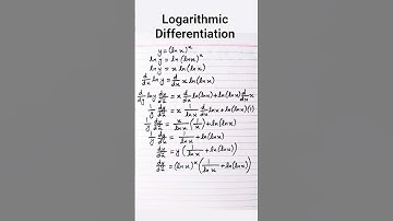 Derivative of (ln x)^x || Logarithmic Differentiation #shorts #maths #calculus #differentiation