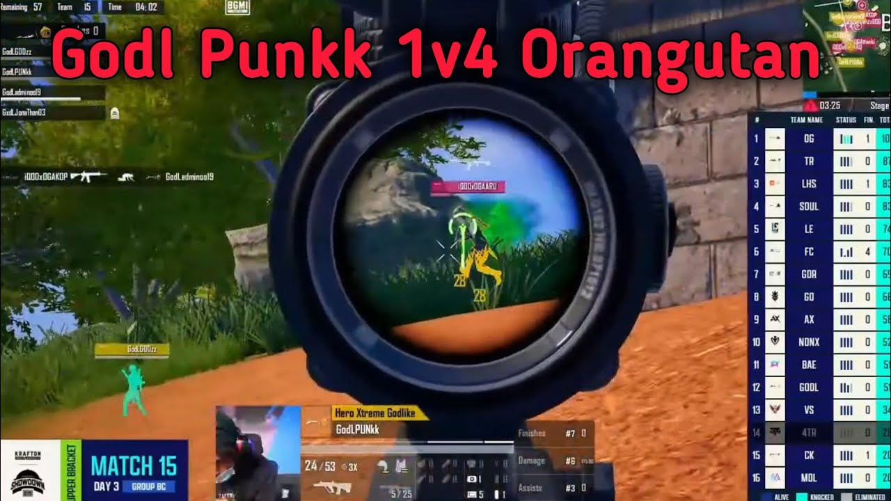 Godl Punkk 1v4 Orangutan Bmsd Upper Bracket 