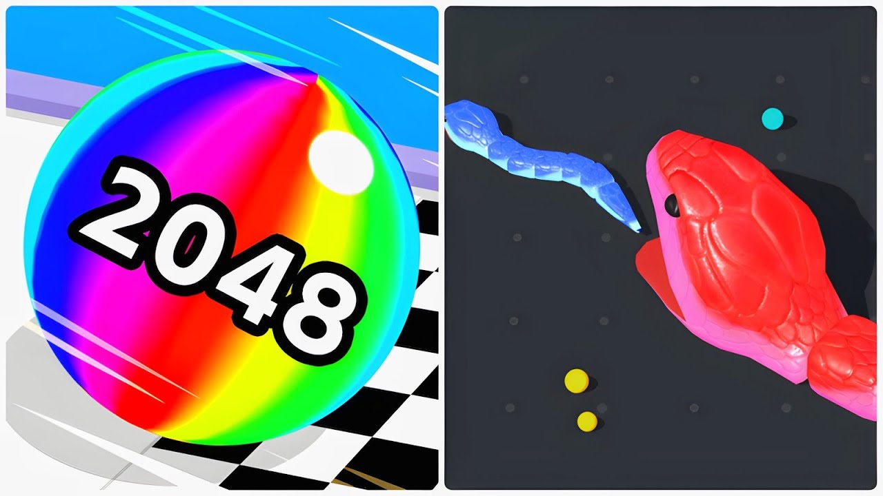 Ball Run 2048 / Snake Clash.io - All Max Mobile Gameplay 