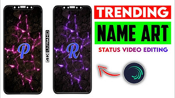 How To Make Name Art Status video editing || Instagram reels viral name art video editing | tutorial
