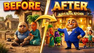 Masoom Aloo Ki Kamyabi Ki Kahani! 📖💼 | Poor to Rich Story in hindi/urdu
