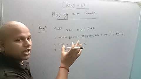 PLAYING WITH NUMBERS ( CLASS- 8) CBSE , PART -2. BY:- PRAPHUL YADAV