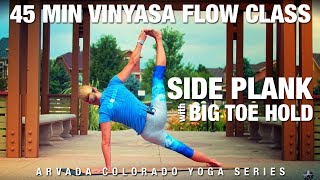 Side Plank w/ Big Toe Hold - Peak Pose Yoga Class - Five Parks Yoga