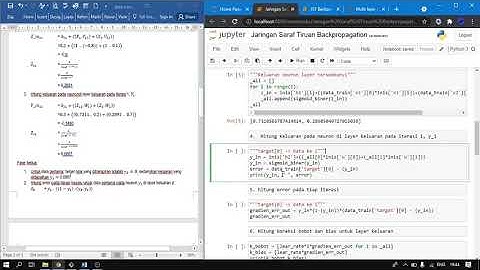 Simulasi Model Jaringan Saraf Tiruan Backpropagation