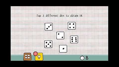 Logic Master 1 - Mind Twist Level 55 Solution | Tap 3 different dice to obtain 14