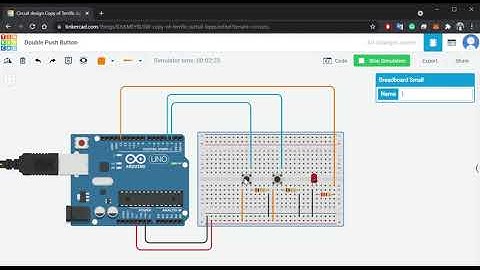 LED Control with two push buttons - Arduino