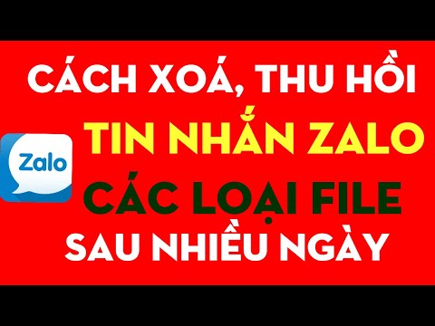 Video Cách thu hồi tin nhắn ảnh video file trên zalo sau 1... - youtube