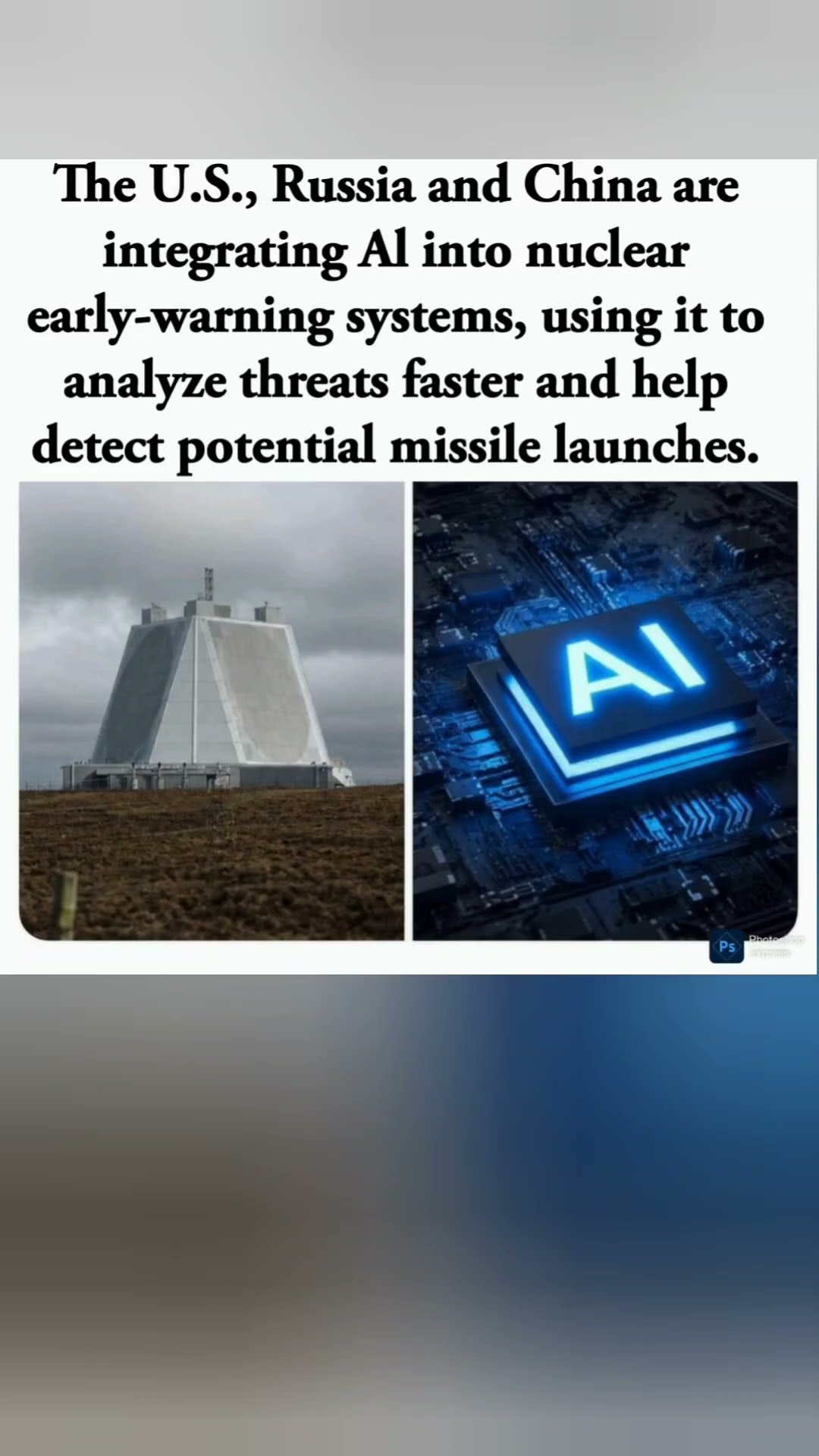 The #usa , #russia and #china are integrating Al into nuclear early-warning systems,
