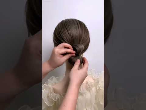 69# Slow hair bun tutorial /hair hacks/easy simple hairstyles for long hair girls hair style video