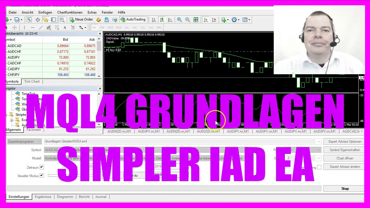 MQL4 TUTORIAL GRUNDLAGEN - 42 SIMPLER Accumulation Distribution EA