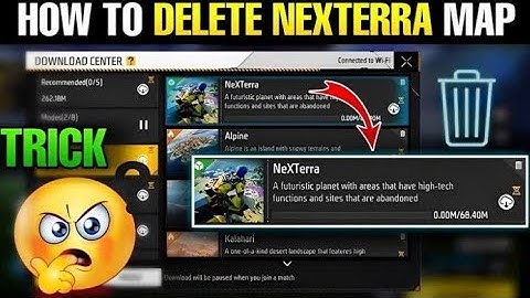 How to delete nexterra map | How to Delete nextterra map now | Nexterra map delete kaise kare 😱